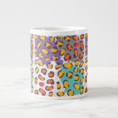 Dierpatroon van wilde dieren jumbo beker (Voorkant)