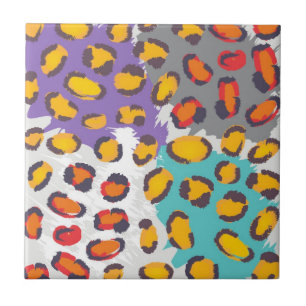 Dierpatroon van wilde dieren tegeltje