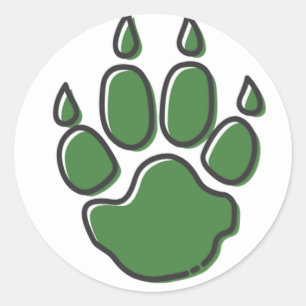 dierpawleeuw ronde sticker