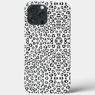 Dierprint in zwart-wit iPhone 13 pro max hoesje
