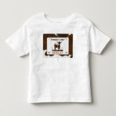 Dierprint Rundvee Stormloop Bruin Kinder Shirts (Voorkant)