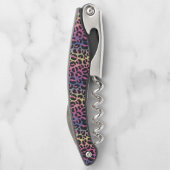 Dierprintpatroon met regenboogluipaard kurkentrekker (Achterkant)