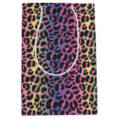 Dierprintpatroon met regenboogluipaard medium cadeauzakje (Voorkant)
