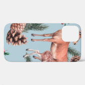 dierschets schema met hertendenpijnbomen en twi Case-Mate iPhone case (Achterkant (horizontaal))