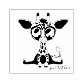 Diersignatuur Giraffe Rubberstempel (Afrduk)