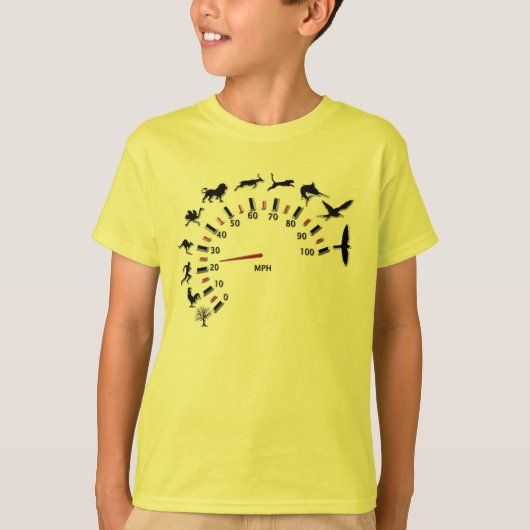 Diersnelheidsmeter T-shirt (Voorkant)
