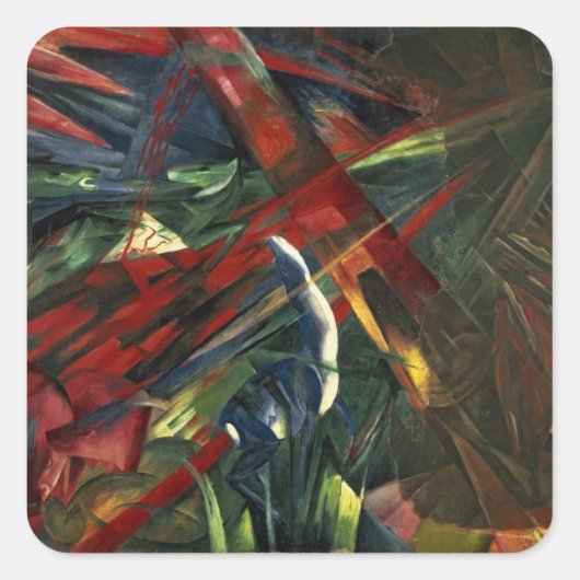 Diersoort, 1913 vierkante sticker (Voorkant)