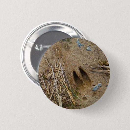 dierspoor ronde button 5,7 cm (Voorkant /achterkant)