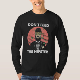 Diervoeders de Hipster Hippies Mustache Bea T-shirt
