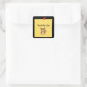 Diervoeders Vierkante Sticker (Tas)