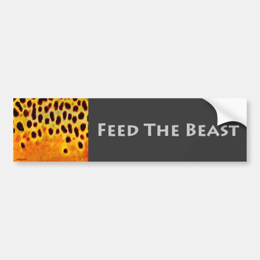 Diervoeders voor beest - Bumpersticker (Voorkant)