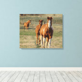 Diervoedertijd Canvas Afdruk (Insitu (Houten vloer))