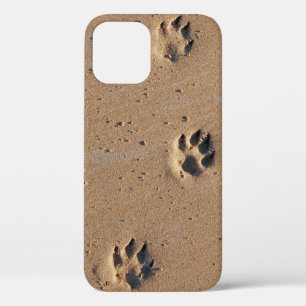 Diervoetafdruk in de zand Hoesje-Mate iPhone cas 12 Hoesje