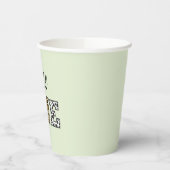 Diervorm kalligrafie wild een papieren bekers (Links)