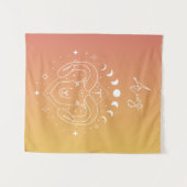 Dierzodiale horoscoopsterbordgradiënt wandkleed (Voorkant (horizontaal))