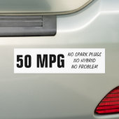 Diesel 80km/l bumpersticker (Op auto)