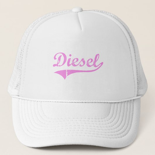 Diesel Achternaam Klassieke stijl Trucker Pet (Voorkant)