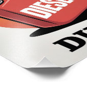 diesel-Drink dinosaurus Foto Afdruk (Hoek)