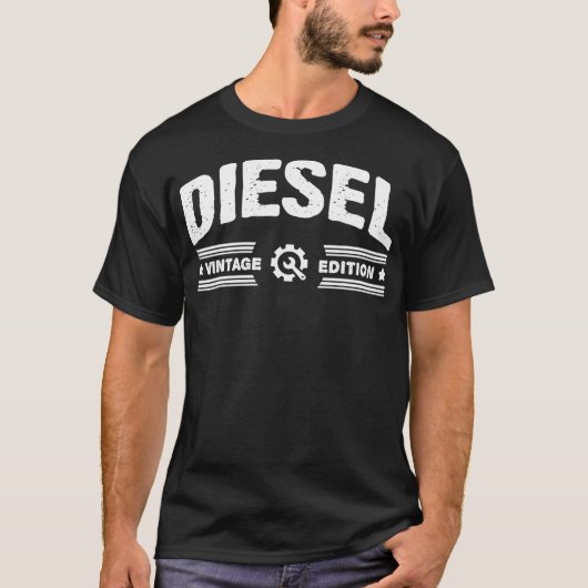 Diesel  Edition Retro Distress Gearbox T-shirt (Voorkant)