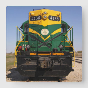 Diesel Locomotive No. 4138 Square Clock No Face Vierkante Klok