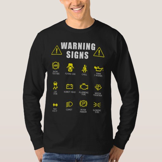 Diesel Mechanic Car Fixing Warning Sigings Auto Re T-shirt (Voorkant)