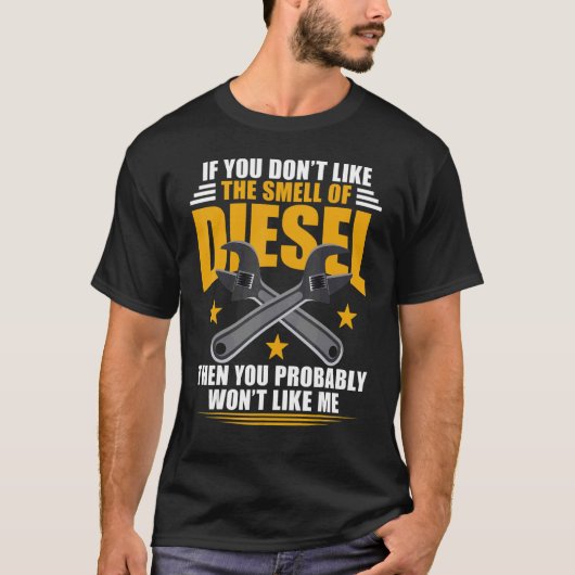 Diesel Mechanic houdt niet van de sikkel T-shirt (Voorkant)