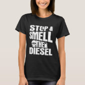 Diesel Mechanic Stop en Rook het Diesel T-shirt (Voorkant)