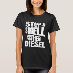 Diesel Mechanic Stop en Rook het Diesel T-shirt
