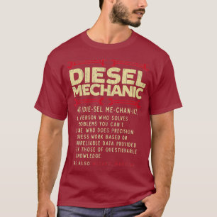 Diesel Mechanische Definitie Automobiel Voertuig T-shirt