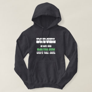 Diesel omdat elektrische auto's geen groene kolen hoodie