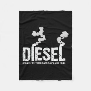 Diesel omdat elektrische niet kan rollen kolenvrac fleece deken