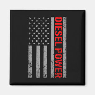 Diesel Power Usa Vlag Truck Turbo Brothers Mechani Magneet