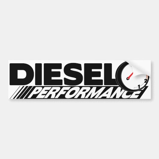 Diesel Preformance Bumpersticker (Voorkant)