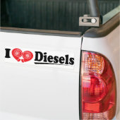 DieselHeart2 Bumpersticker (Op Truck)