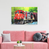 Diesellocomotief 7054 - Naam toevoegen Canvas Afdruk (Insitu (Woonkamer))