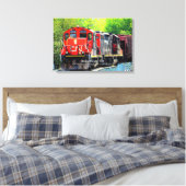 Diesellocomotief 7054 - Naam toevoegen Canvas Afdruk (Insitu (Slaapkamer))