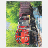 Diesellocomotief 7054 - Naam toevoegen Fleece Deken (Voorkant)