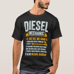 Dieselmonteur Vrachtwagenchauffeur Semi Vrachtwage T-shirt