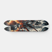 "Dieselpunk Mech Warfare Deck" Skateboard (Horizontaal)