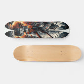 "Dieselpunk Mech Warfare Deck" Skateboard (Horizontaal)