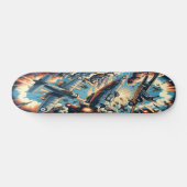 "Dieselpunk Sky Battle Deck" Skateboard (Horizontaal)