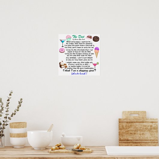 Diet door SRF Poster (Keuken)