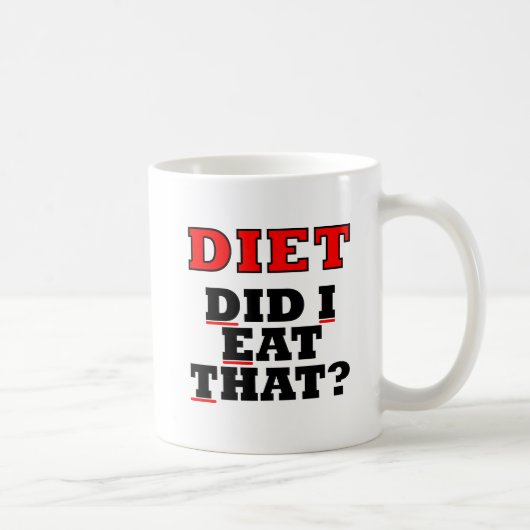 DIET Funny Mug Koffiemok (Rechts)