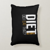 Diet heb ik die grappige Fitness Joke opgegeten Accent Kussen (Voorkant(Verticaal))