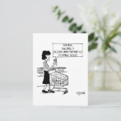 Diet maaltijden ongeschikt zoals is briefkaart (Staand voorkant)