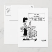 Diet maaltijden ongeschikt zoals is briefkaart (Voorkant / Achterkant)