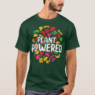 Diet op basis van plant Powered Vegan Vegetarian P T-shirt