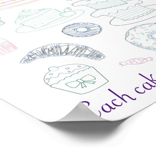 Diet Weegnummer Verliestracker Cokeskleuring Poster (Hoek)