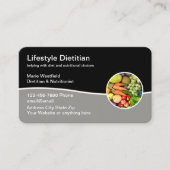 Diététiste Et Nutritionniste Carte de visite Moder (Devant)
