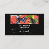 Diététiste nutritionniste Carte de visite alimenta (Dos)